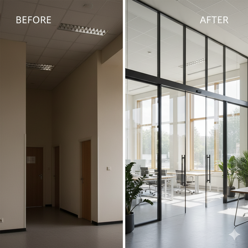 Transforming Commercial Spaces with Glass and Aluminium Solutions